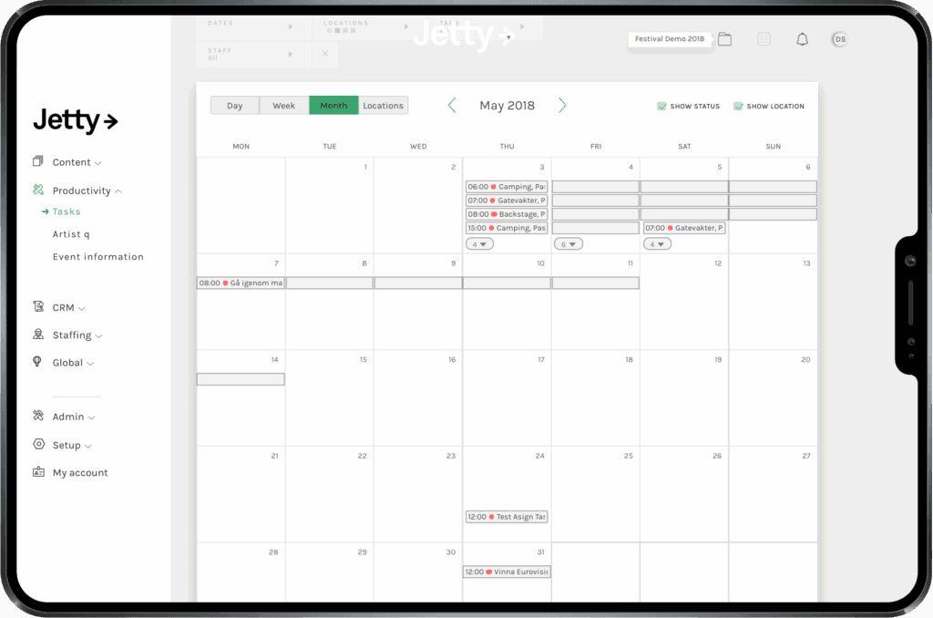 Get an instant overview of the status of your project plan.